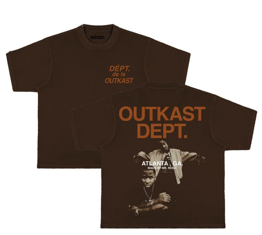 "OUTKAST DEPT." Boxy Fit Tee